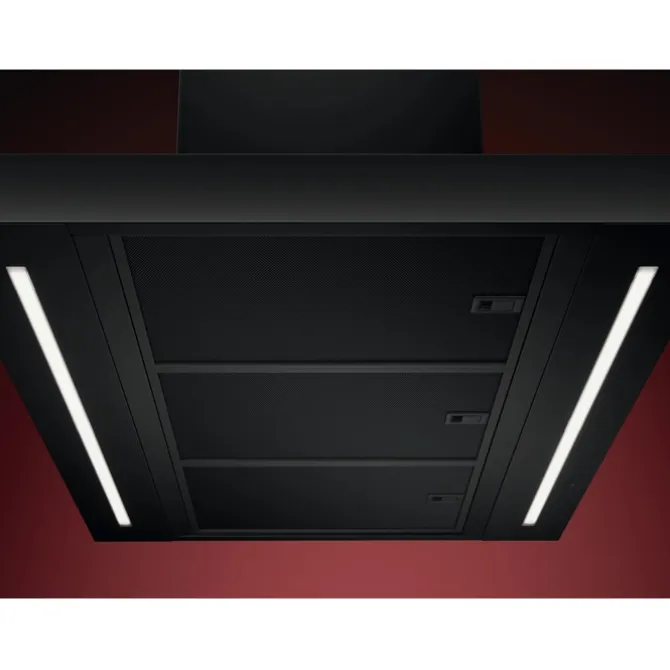 8000 AuroraTech Eilandafzuigkap met Hob2Hood 90 cm Zwart