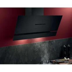 8000 AuroraTech Schouwafzuigkap met Hob2Hood 90 cm Mat zwart