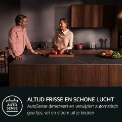 9000 AutoSense - Afzuigunit met Hob2Hood 80 cm Zwart