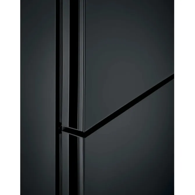 8000 Cooling 360° - Koel/vrieskast vrijstaand 201 cm zwart mat glas