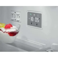 8000 Cooling 360° - Koel/vrieskast vrijstaand 201 cm zwart mat glas