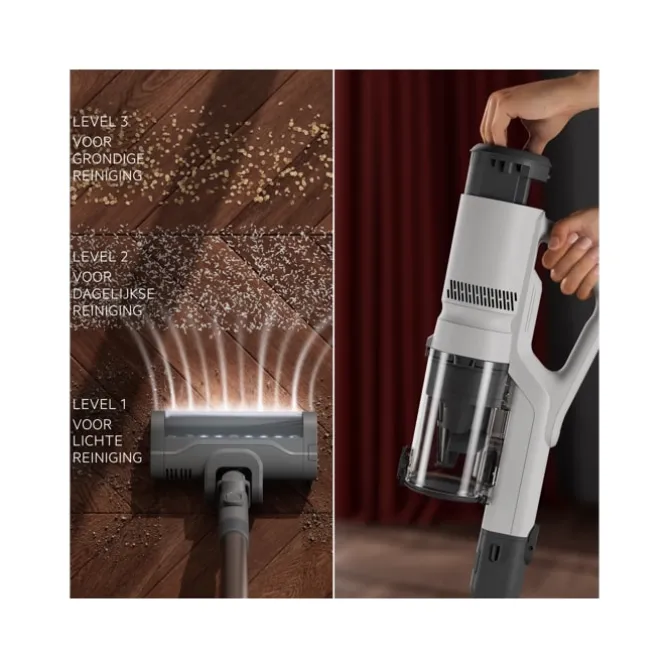 5000 Cordless cleaner Steelstofzuiger tot 60 min gebruiksduur
