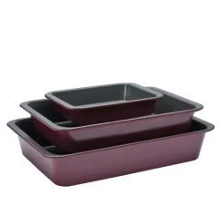 Easy2Clean Rectangular 3-Pan Set - AEG