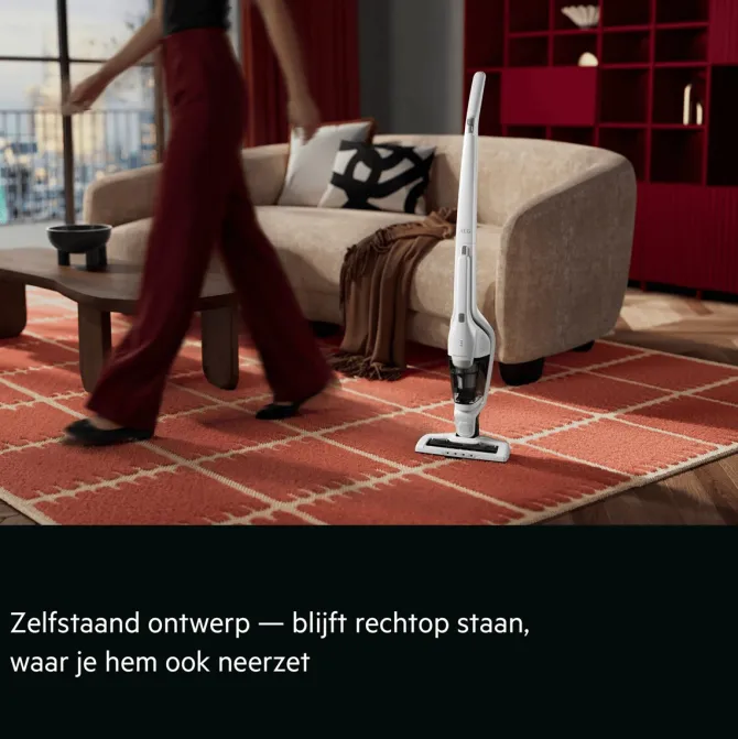 Ergorapido Plus Steelstofzuiger tot 60 min gebruiksduur