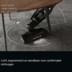 Ergorapido Plus Steelstofzuiger tot 60 min gebruiksduur