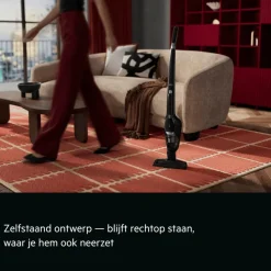 Ergorapido Plus Steelstofzuiger tot 60 min gebruiksduur