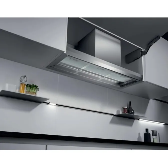 5000 Extractor - Vlakscherm afzuigkap 90 cm grijs