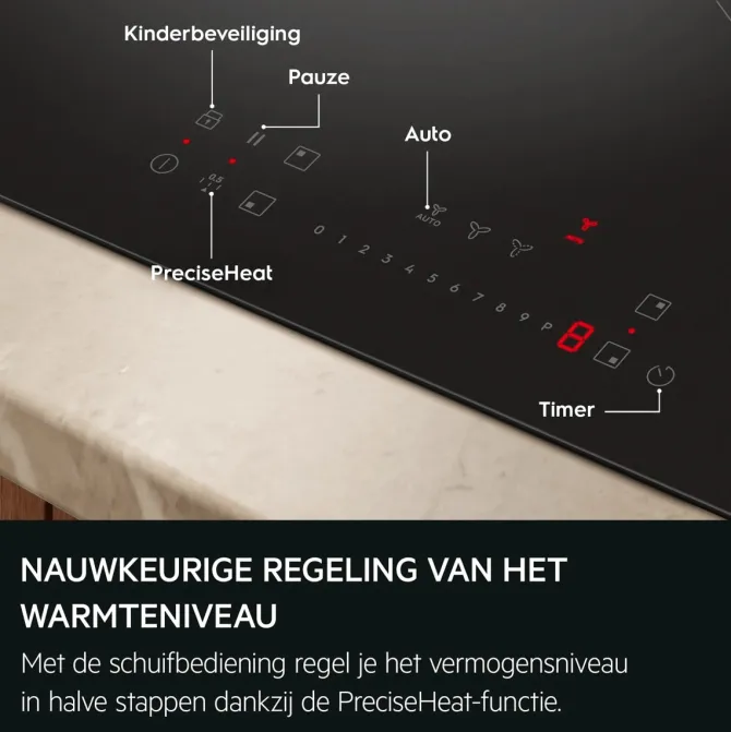 Kookplaat met afzuiging 80 cm