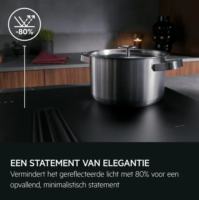 Kookplaat met afzuiging - 7000 ComboHob SenseFry SaphirMatt®, 80 cm