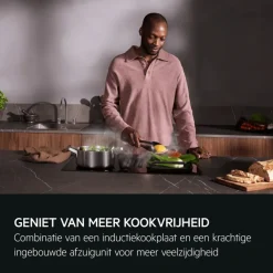 Kookplaat met afzuiging - 6000 ComboHob met brugfunctie SaphirMatt® 70 cm