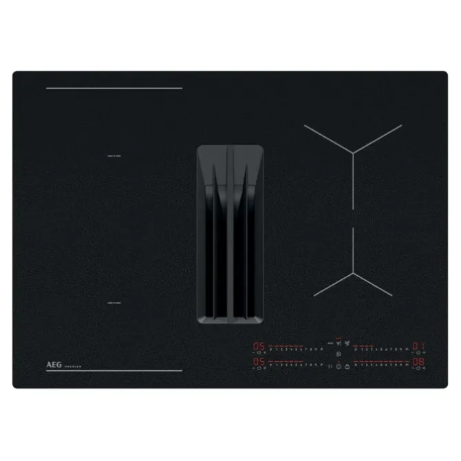 Kookplaat met afzuiging - 6000 ComboHob met brugfunctie SaphirMatt® 70 cm