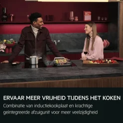 Kookplaat met afzuiging - 6000 ComboHob met brugfunctie 80 cm