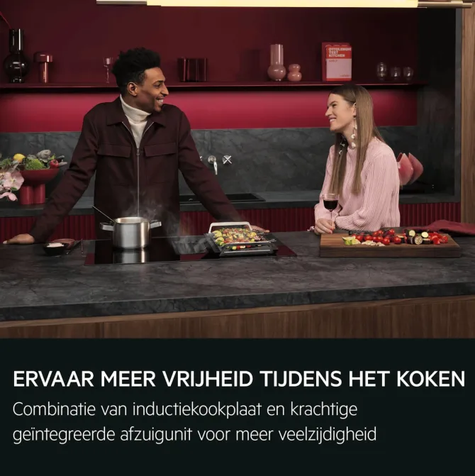 Kookplaat met afzuiging - 6000 ComboHob met brugfunctie 80 cm