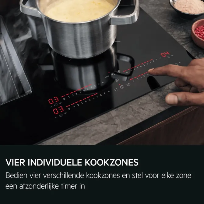Kookplaat met afzuiging - 6000 ComboHob met brugfunctie 80 cm