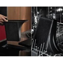 Kookplaat met afzuiging - 6000 ComboHob met brugfunctie SaphirMatt®, 80 cm