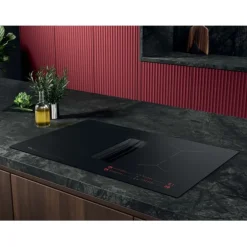 Kookplaat met afzuiging - 6000 ComboHob met brugfunctie SaphirMatt®, 80 cm