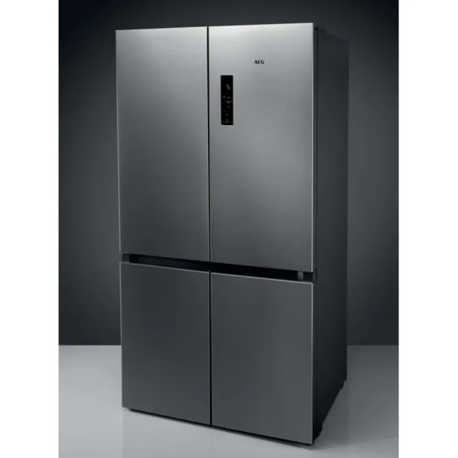 9000 MultiSwitch Koel/vrieskast Vrijstaand 190 cm Grey+Stainless Steel Look