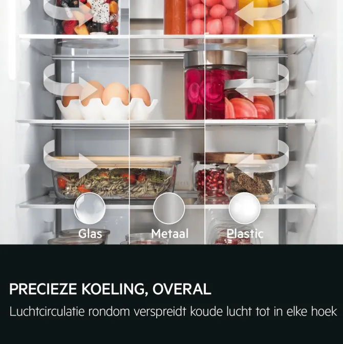 7000 NoFrost AI CoolAssist® Koel/vrieskast Inbouw 178 cm