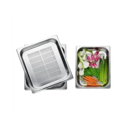 Set van 2 rvs stoomschalen