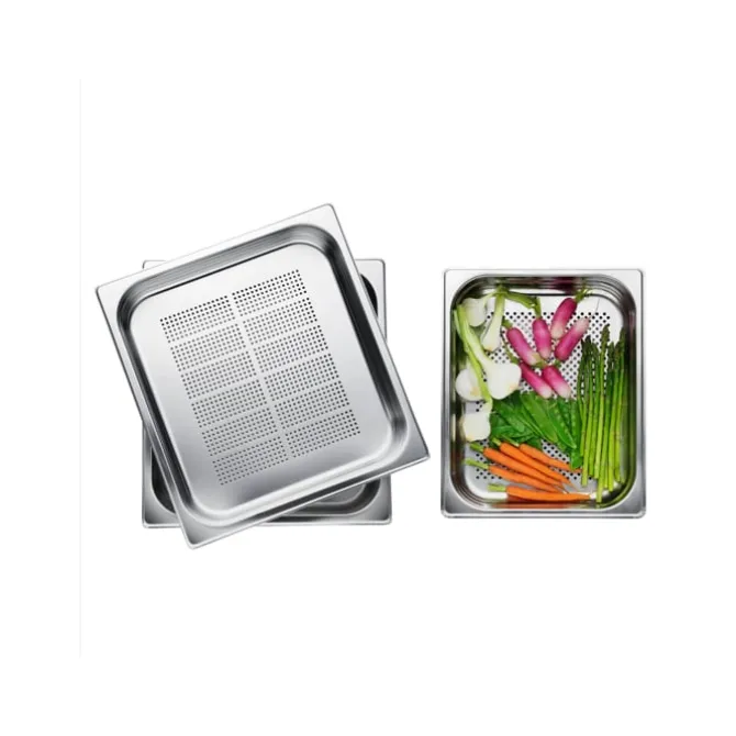 Set van 2 rvs stoomschalen