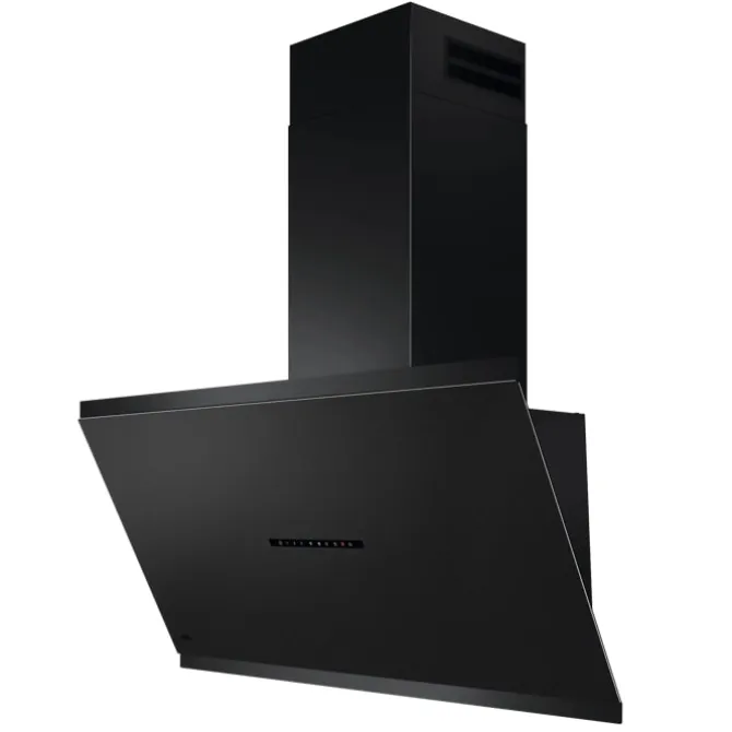 7000 SilenceTech - Schouwafzuigkap 90 cm Matzwart met textuur