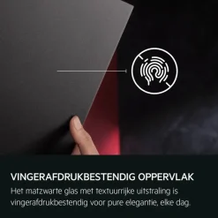 7000 SilenceTech - Schouwafzuigkap 60 cm Matzwart met textuur