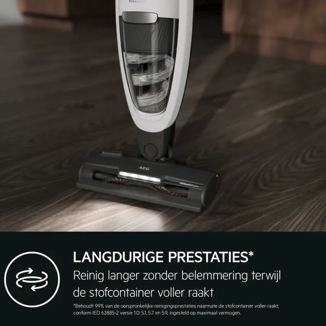 5000 Steelstofzuiger tot 45 min gebruiksduur