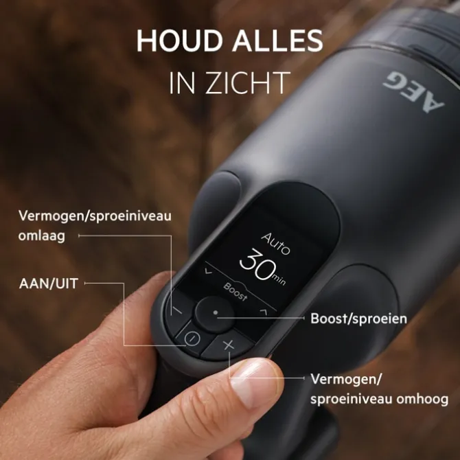 9000 Steelstofzuiger tot 90 min gebruiksduur