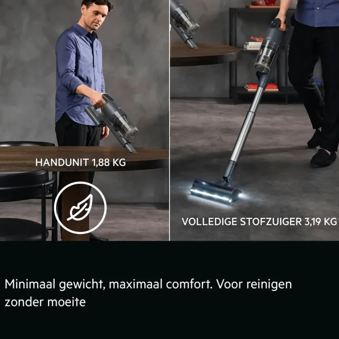 9000 Steelstofzuiger tot 90 min gebruiksduur