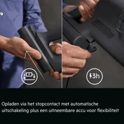 9000 Steelstofzuiger tot 90 min gebruiksduur