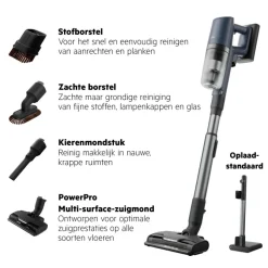 8000 Steelstofzuiger tot 90 min gebruiksduur