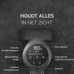 7000 Steelstofzuiger tot 50 min gebruiksduur