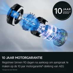 7000 Steelstofzuiger tot 50 min gebruiksduur