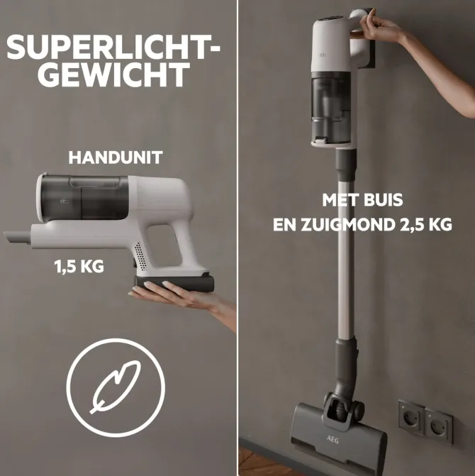 6000 Steelstofzuiger tot 50 min gebruiksduur