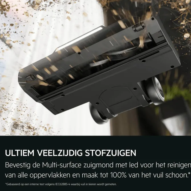 8000 Steelstofzuiger tot 80 min gebruiksduur