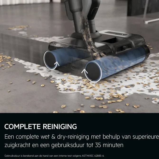 8000 Steelstofzuiger tot 80 min gebruiksduur