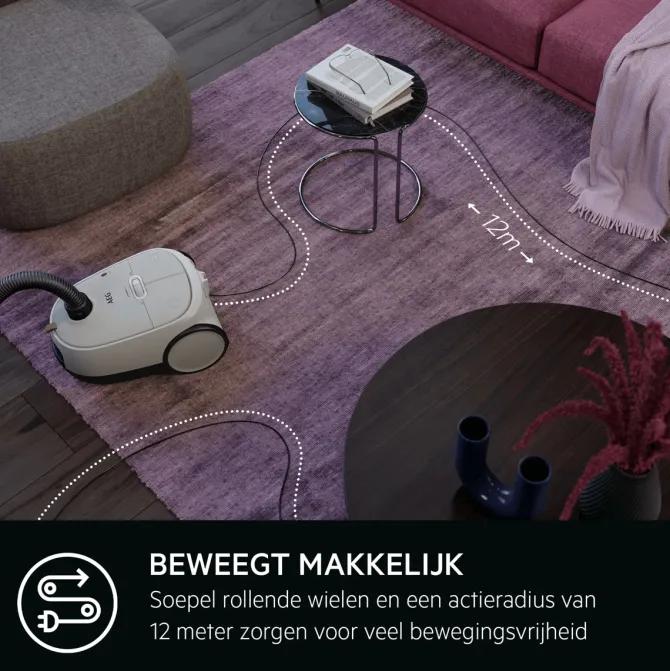 6000 Stofzuiger Met stofzak - 73 dB - Parketzuigmond - Turbozuigmond
