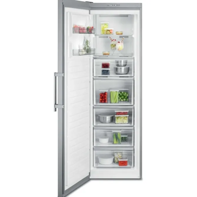 Vrieskast NoFrost 186 cm vingervlekvrije inox